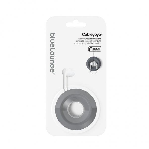 Bluelounge Cableyoyo Hovedtelefonholder Mørkegrå