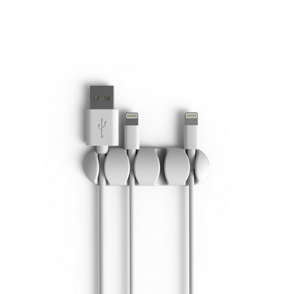 Bluelounge CableDrop Multi Kabelholder 2 pak Hvid
