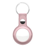 KeyBudz AirTag Holder Læder 2-pak Pink