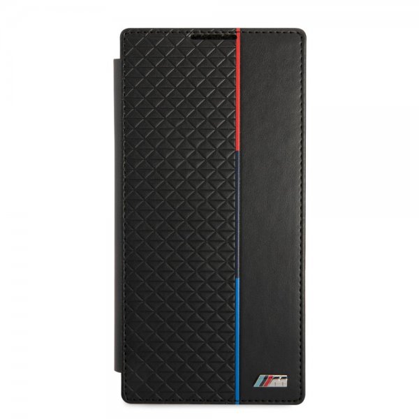 BMW Samsung Galaxy S22 Ultra Cover Triangle Pattern & Tricolor Stripe Sort