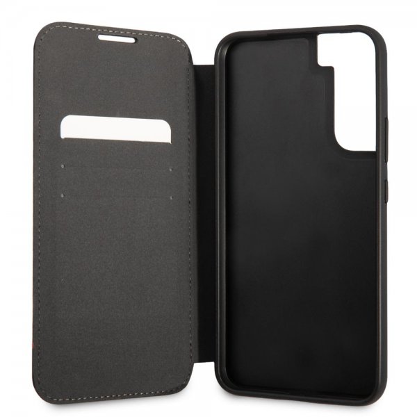 BMW Samsung Galaxy S22 Cover Triangle Pattern & Tricolor Stripe Sort