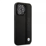 BMW iPhone 14 Pro Max Cover Big Logo Stripe Sort