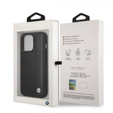 BMW iPhone 14 Pro Max Cover Big Logo Stripe Sort