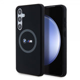 BMW Samsung Galaxy S24 Plus Cover Trykte Logoer MagSafe Sort