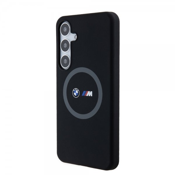 BMW Samsung Galaxy S24 Plus Cover Trykte Logoer MagSafe Sort