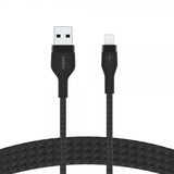 Belkin BOOST CHARGE USB-A til LTG_Flettet Silikone 1m Sort