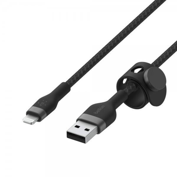 Belkin BOOST CHARGE USB-A til LTG_Flettet Silikone 1m Sort