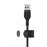 Belkin BOOST CHARGE USB-A til LTG_Flettet Silikone 1m Sort