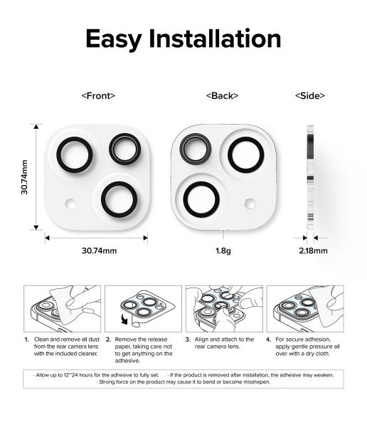 Ringke iPhone 15/iPhone 15 Plus Kamerabeskyttelse Camera Protector Glass 2-pak