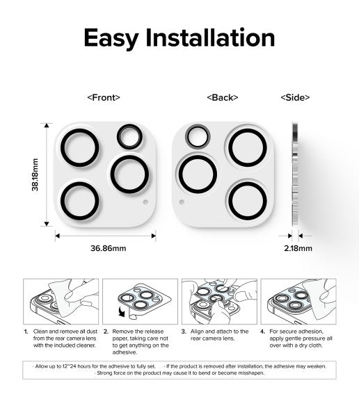 Ringke iPhone 15 Pro Kamerabeskyttelse Kamera Protector Glas 2-pak