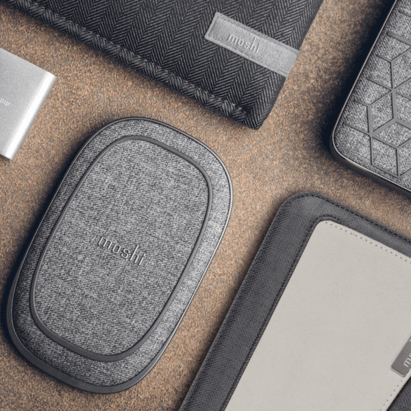 Moshi Powerbank Porto Q 5K bærbar oplader med indbygget trådløs oplader
