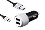 Just Mobile Billader Og Lightning Kabel Highway Max Sort Sølv