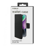 Celly iPhone 16e/17e Etui Wally Wallet Case Sort