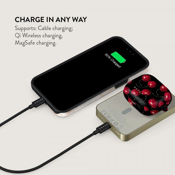 Burga Powerbank MagSafe 5000 mAh Cherrybomb Guld