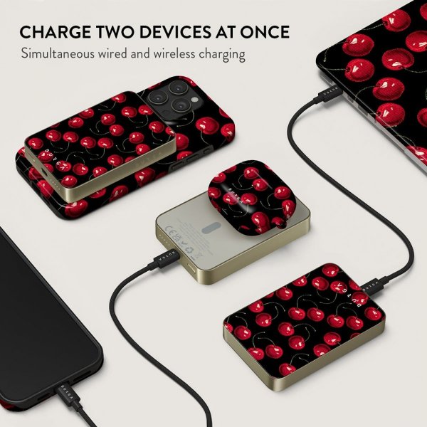 Burga Powerbank MagSafe 5000 mAh Cherrybomb Guld