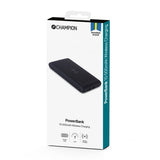 Champion Powerbank med Trådløs Opladning 10.000 mAh 12W Sort