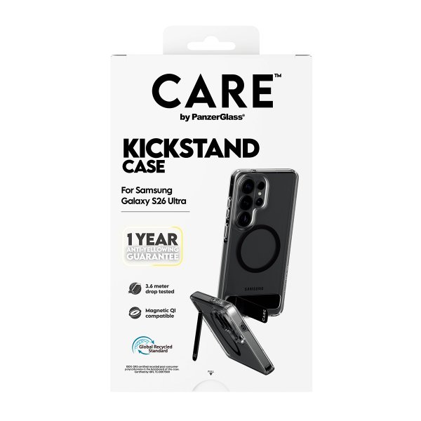 CARE by PanzerGlass Samsung Galaxy S26 Ultra Cover Kickstand MagSafe Transparent