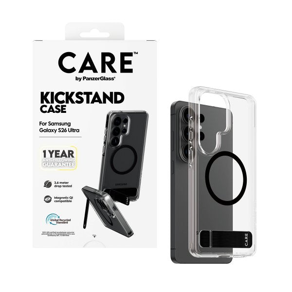 CARE by PanzerGlass Samsung Galaxy S26 Ultra Cover Kickstand MagSafe Transparent