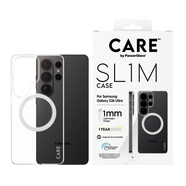 CARE by PanzerGlass Samsung Galaxy S26 Ultra Cover SL1M Transparent