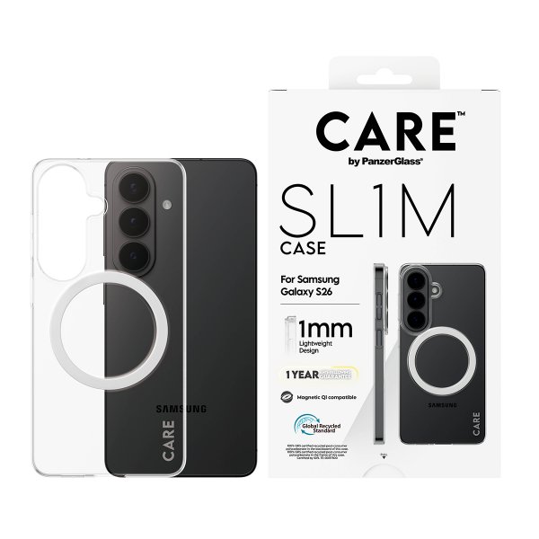 CARE by PanzerGlass Samsung Galaxy S26 Cover SL1M Transparent