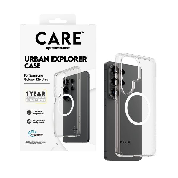 CARE by PanzerGlass Samsung Galaxy S26 Ultra Cover Urban Explorer MagSafe Transparent