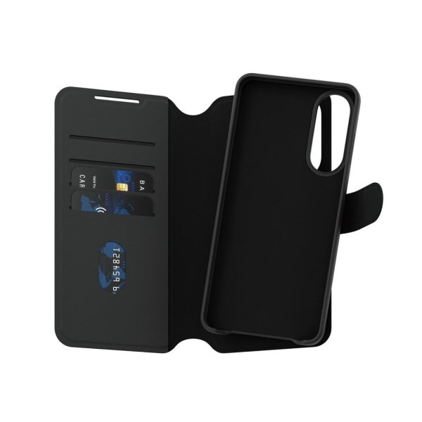 CARE by PanzerGlass Samsung Galaxy S25 Edge Etui Tango Two-in-One Wallet MagSafe Sort