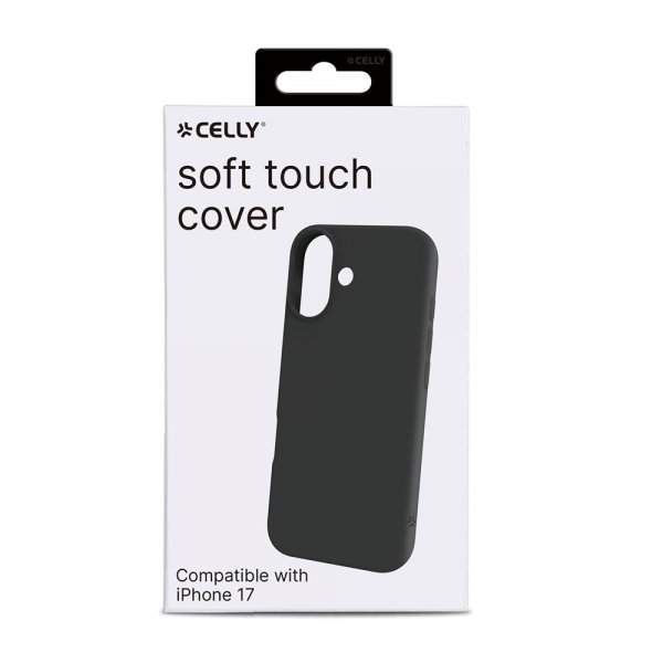 Celly iPhone 17 Cover CROMO Sort