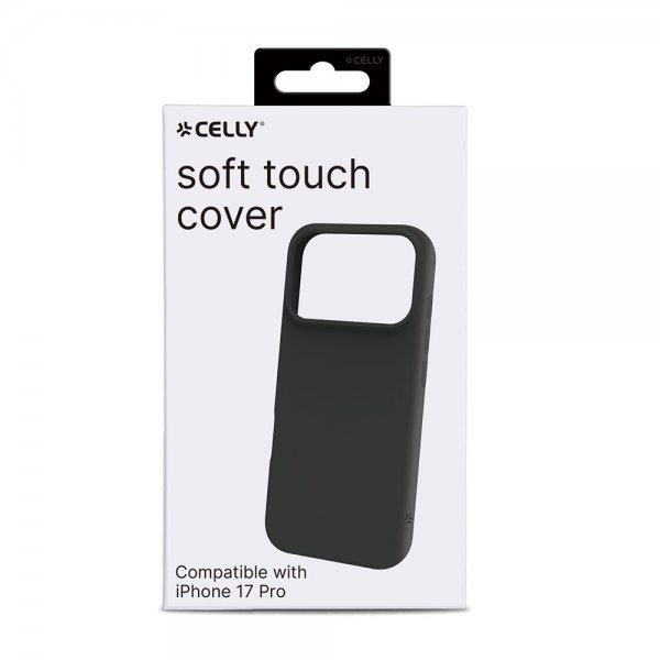 Celly iPhone 17 Pro Cover CROMO Sort