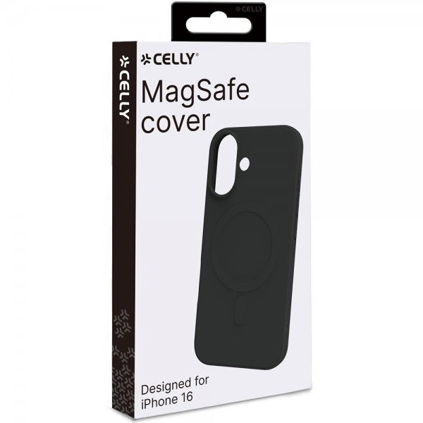 Celly iPhone 16 Cover CROMOMAG Sort