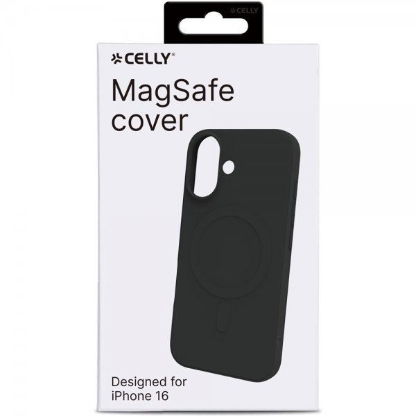 Celly iPhone 16 Cover CROMOMAG Sort