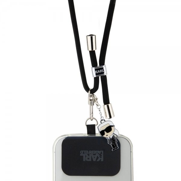 Karl Lagerfeld Crossbody Strap Cord Ikonik Sort