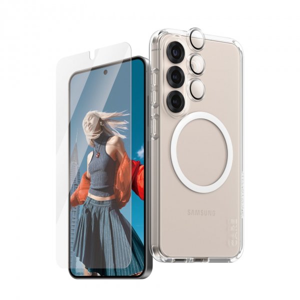 CARE by PanzerGlass Samsung Galaxy S25 3-i-1 beskyttelsespakke