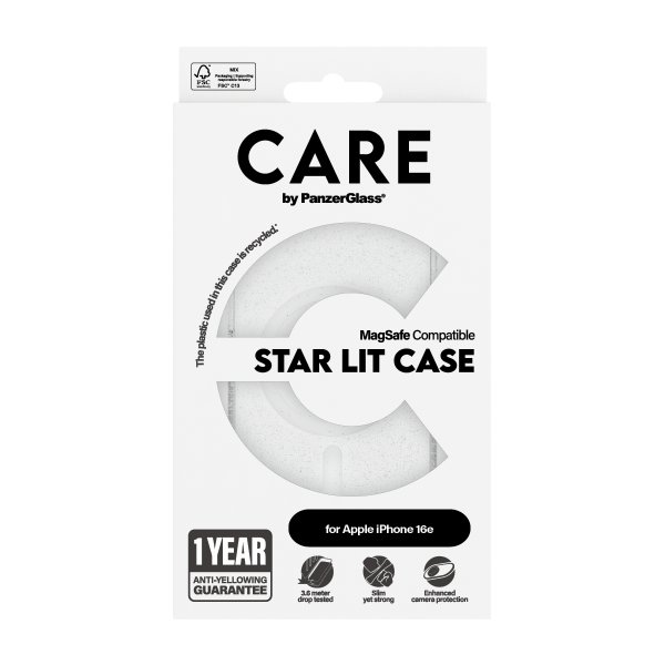 CARE by PanzerGlass iPhone 16e/17e Cover Urban Combat MagSafe Star Lit