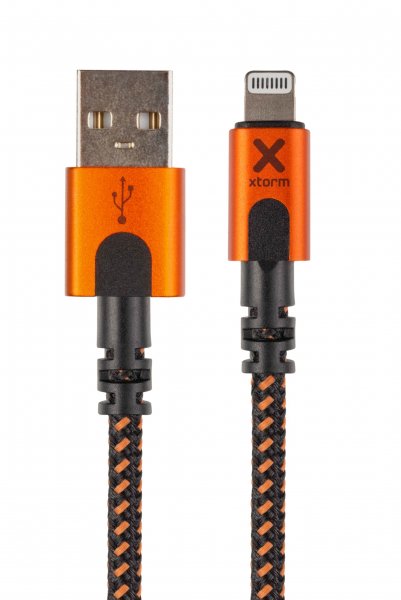 Xtorm Xtreme USB-A til Lightning Kabel 1.5m Sort Orange