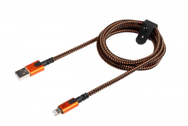 Xtorm Xtreme USB-A til Lightning Kabel 1.5m Sort Orange