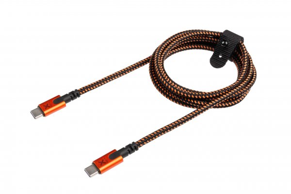 Xtorm Xtreme USB-C til USB-C PD Kabel 1.5m Sort Orange