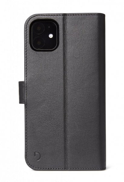 Decoded iPhone 11/Xr Cover Aftageligt Cover Ægte Læder Sort