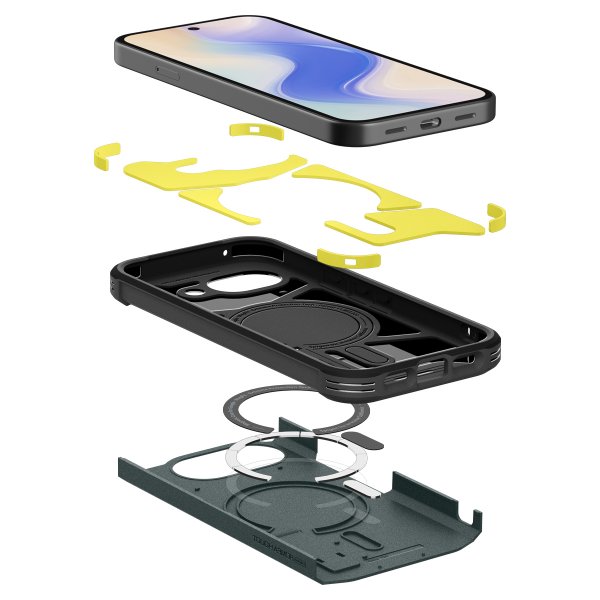 Spigen Google Pixel 10a Cover Tough Armor MagFit Abyss Green