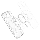 Spigen Google Pixel 10a Cover Ultra Hybrid MagFit Clear Graphite