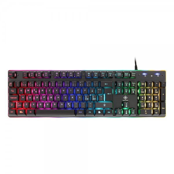 Deltaco Gaming DK220 Gaming Tastatur Membran RGB Sort
