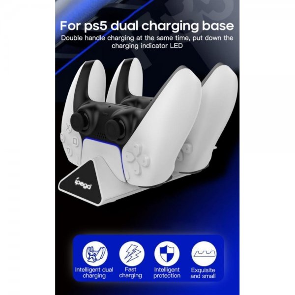 Ipega dobbelt opladningsdock til PS5-controller
