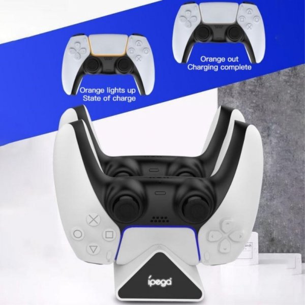 Ipega dobbelt opladningsdock til PS5-controller