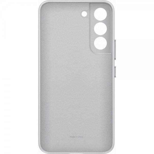 Samsung Original Galaxy S22 Cover i Læder Lysegrå