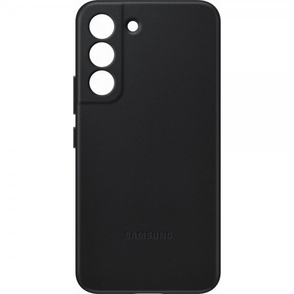 Samsung Original Galaxy S22 Plus Cover Læder Sort