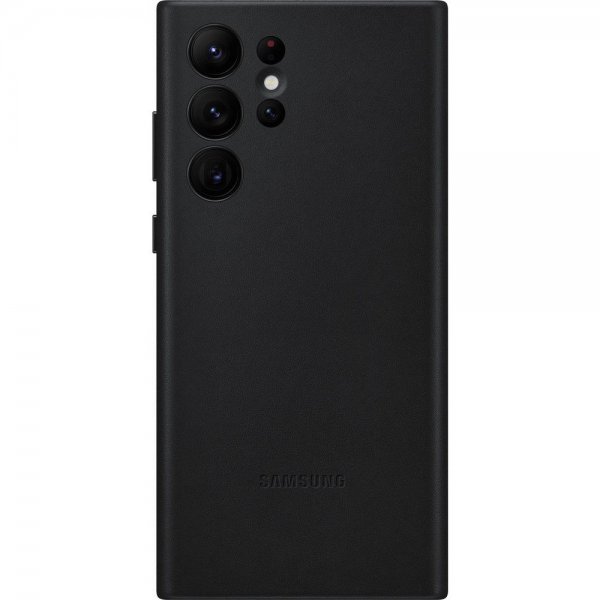 Samsung Original Galaxy S22 Ultra Cover i læder, sort