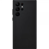 Samsung Original Galaxy S22 Ultra Cover i læder, sort