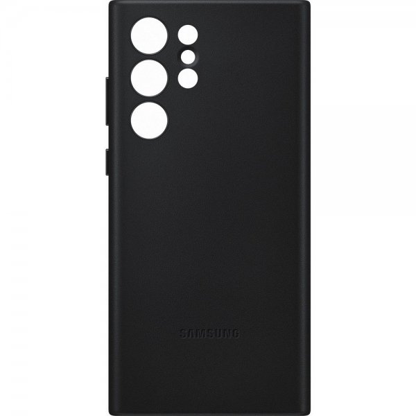 Samsung Original Galaxy S22 Ultra Cover i læder, sort