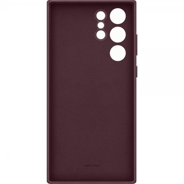 Samsung Original Galaxy S22 Ultra Cover i læder, bordeaux