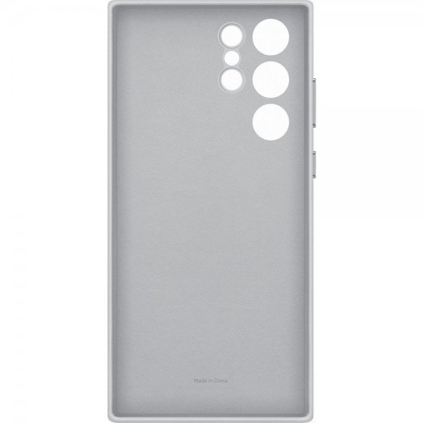 Samsung Original Galaxy S22 Ultra Cover Læder Light Gray
