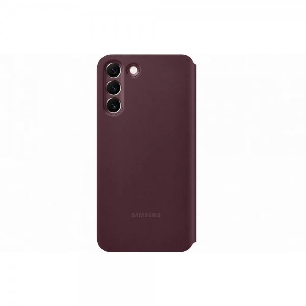 Samsung Original Galaxy S22 Cover Smart Clear View Cover Burgundy